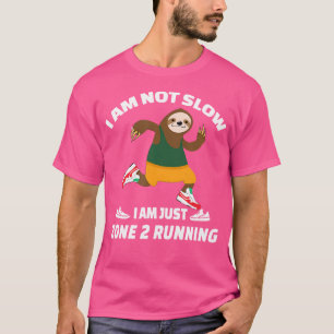Camiseta Equipe Divertida de Corredores de Preguiça Estou A