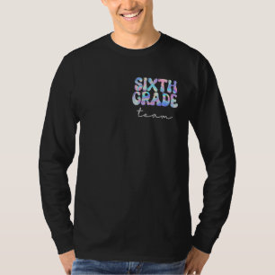 Camiseta Equipe do 6º ano de Groovy de volta para a escola 