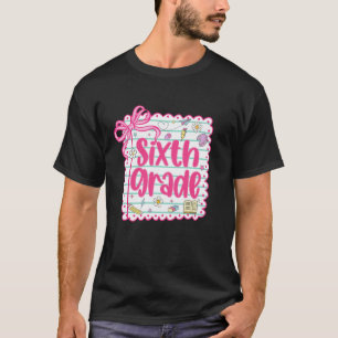 Camiseta Equipe do 6º ano primeiro dia de aula Sexta série 