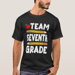 Camiseta Equipe do 7º ano do 7 de volta à escola para o bo