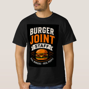 Camiseta Equipe do Burger Joint Staff Restaurante de Fast F