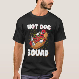 Camiseta Equipe do Cachorro Quente Amante do Cachorro Quent