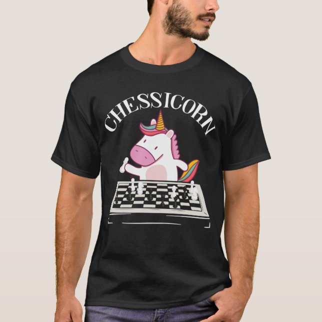Camiseta Equipe do Chess Player Chessicorn Club (Frente)
