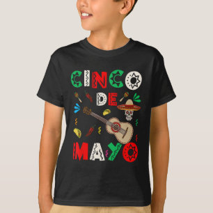 Camiseta Equipe do Cinco De Mayo Festa Mexicana Sombrero Mu