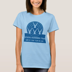 Camiseta Equipe do Clube de Nadação Sincronizado Artístico