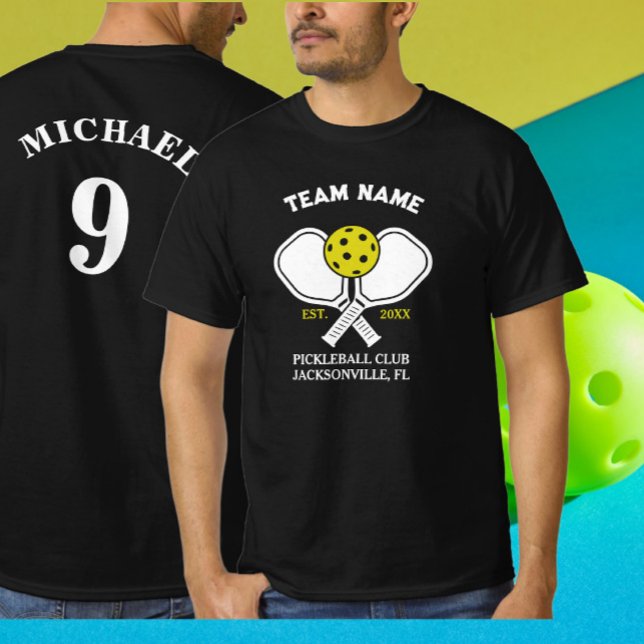 Camiseta Equipe do Clube de Pickleball e Jogador de Pickleb (Criador carregado)