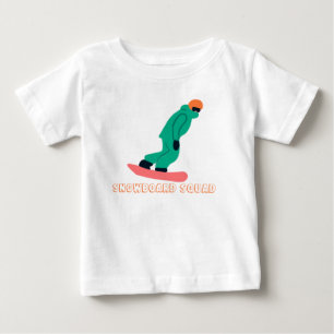 Camiseta Equipe do Esquadrão Freeride Snowboarder