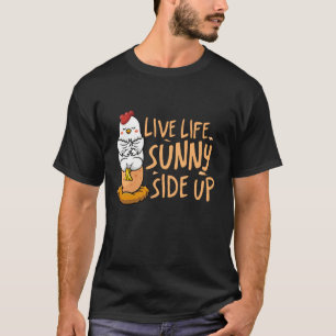 Camiseta Equipe do Frango Sarcástico Café da Manhã Ovos Eng
