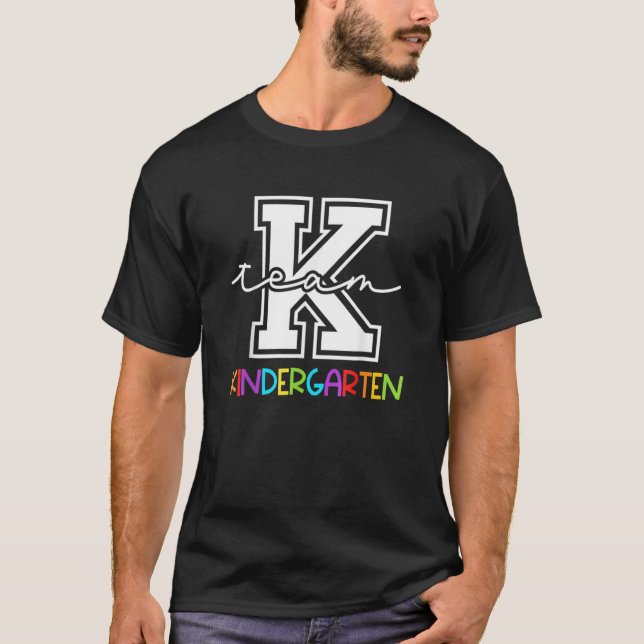 Camiseta Equipe do Jardim de Infância K Professora Elementa (Frente)