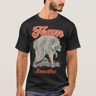 Camiseta Equipe do Lixo Engraçado do Guaxinim Jimothy Mascu