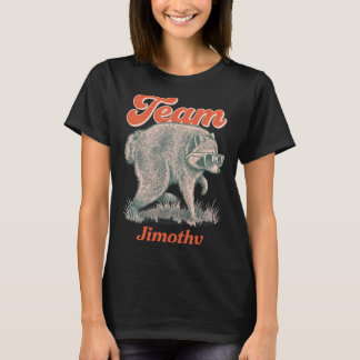 Camiseta Equipe do Lixo Engraçado do Mapache Jimothy Mascul