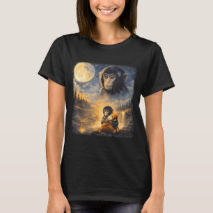 Camiseta Equipe do Macaco Bebê Punch Punch Lua 90s Animal R