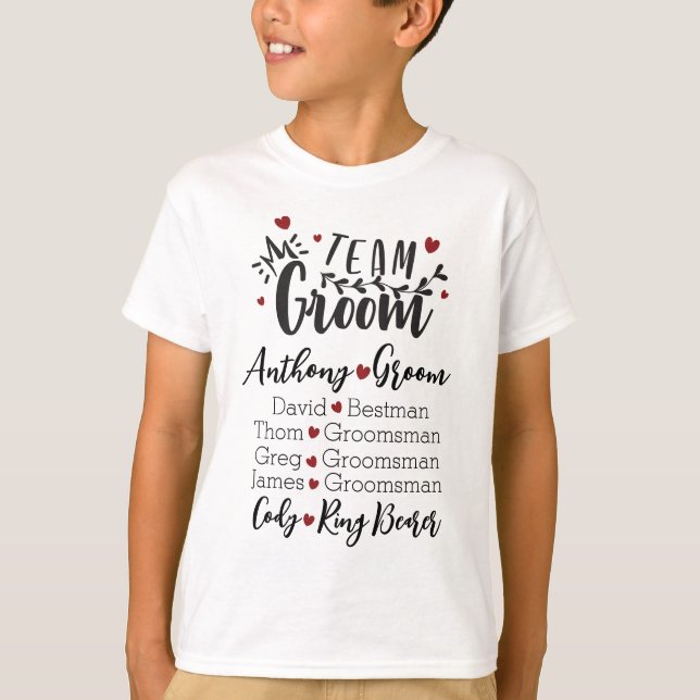 Camiseta Equipe do Noivo com Estilo (Frente)