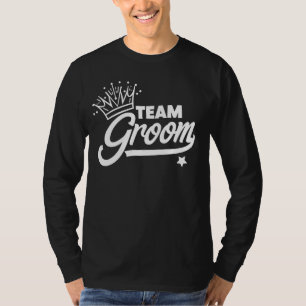 Camiseta Equipe do Noivo Festa de Casamento Compromisso Cas