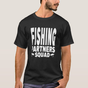 Camiseta Equipe do Pai Pescador Filho e Filha Parceiros de
