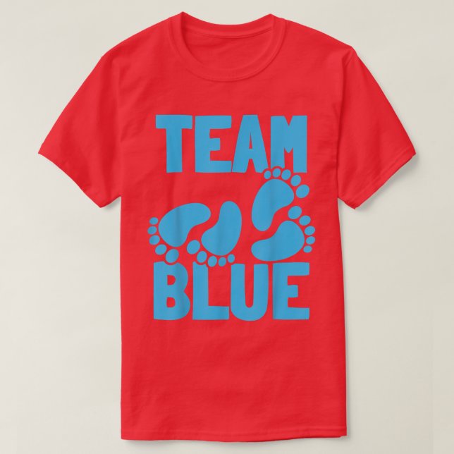Camiseta Equipe do Partido da Revenda de Gênero Azul (Frente do Design)