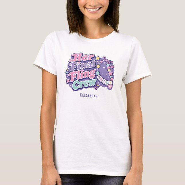 Camiseta Equipe do Seu Último Encontro Y2K Despedida de Sol (Frente)