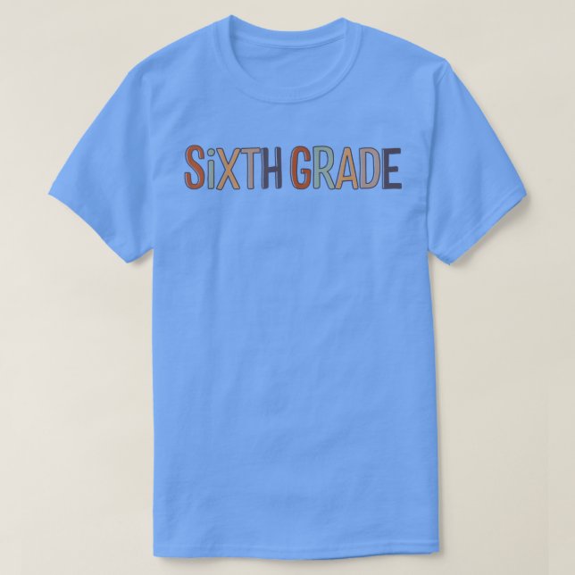 Camiseta Equipe do Sexto Ano de Volta à Escola para Profess (Frente do Design)