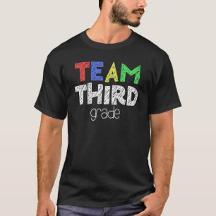 Camiseta Equipe do terceiro grau - 3º ano de volta à escola