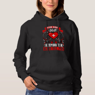 Camiseta Equipe do Turno Noturno Enfermeira da Vida CNA
