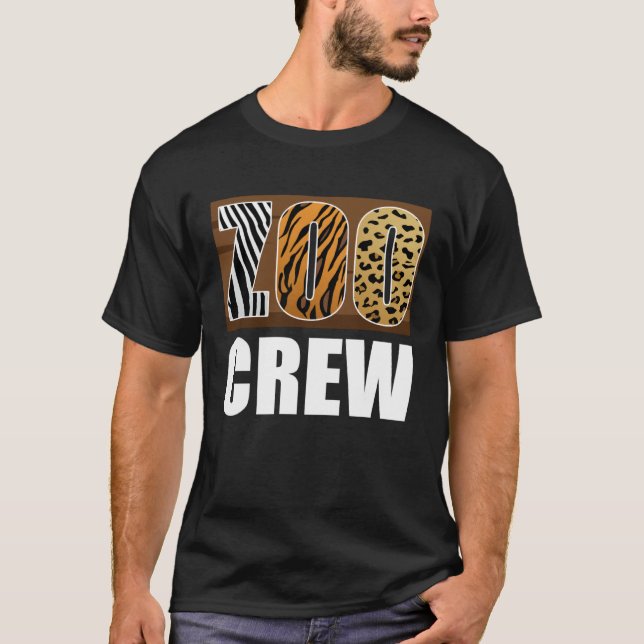 Camiseta Equipe do Zoológico Cuidador de Animais (Frente)