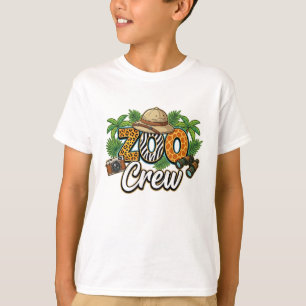 Camiseta Equipe do Zoológico Família Combinando, Mãe Irmão