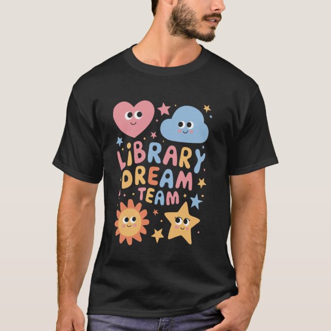 Camiseta Equipe dos Sonhos da Biblioteca Bibliotecário Dive (Frente)