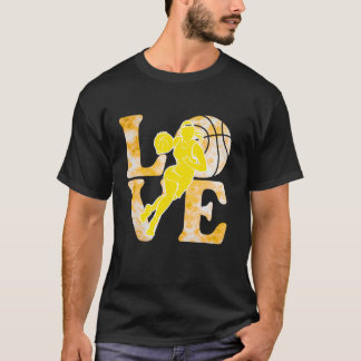 Camiseta Equipe Dourada de basquete Tie Dye Mulheres Todler