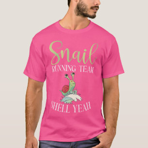 Camiseta Equipe em Execução do Snail Shell É Engraçada Equi