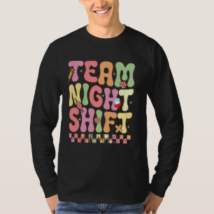 Camiseta Equipe Enfermeira do Turno Noturno Aplicativo de S