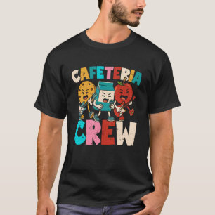 Camiseta Equipe Engraçada da Senhora do Almoço na Cafeteria