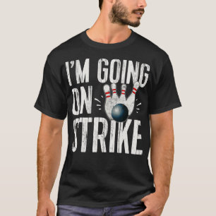 Camiseta Equipe Engraçada De Boliches De Boliche Em Pinos D