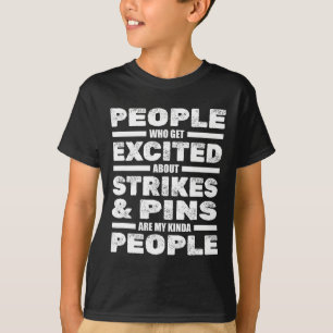 Camiseta Equipe Engraçada Do Jogador De Boliches Ataca Pino