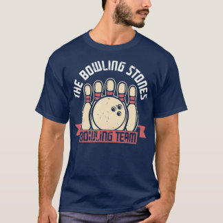 Camiseta Equipe Engraçado de Pedras de Boliche