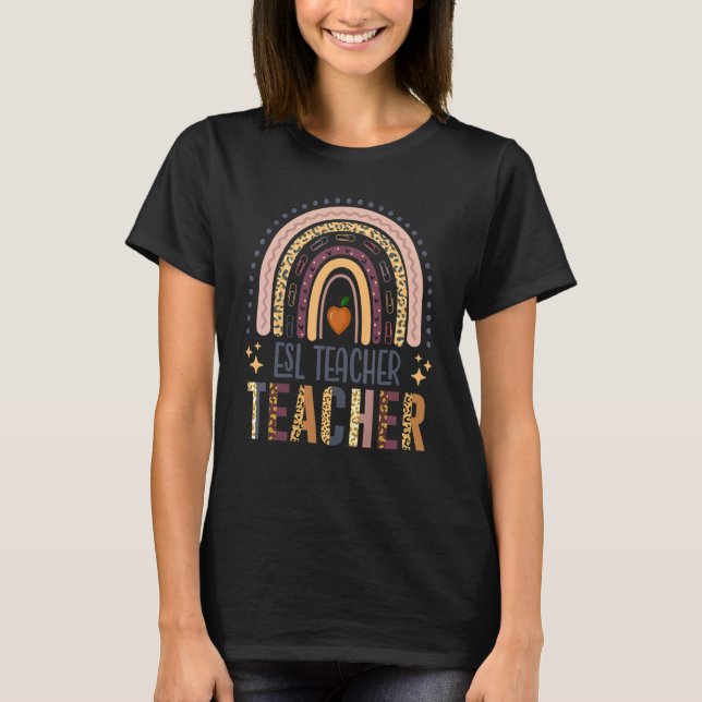 Camiseta Equipe Esl De Professores De Inglês De Esl De Volt (Frente)