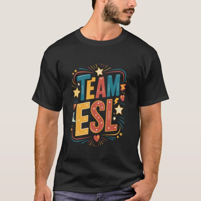 Camiseta Equipe ESL Teacher Squad (Frente)
