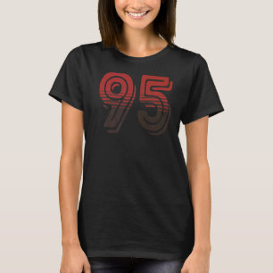 Camiseta Equipe Esportiva Número Retroativo 95 Anos 1995 No