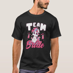 Camiseta Equipe Feminina Noiva Unicórnio Despedida de Solte