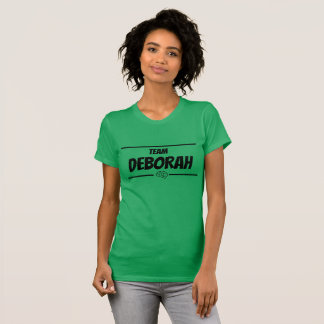 Camiseta Equipe feminina, nome personalizável