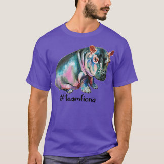 Camiseta Equipe Fiona O Hippo Cute Preemie Baby Hippo