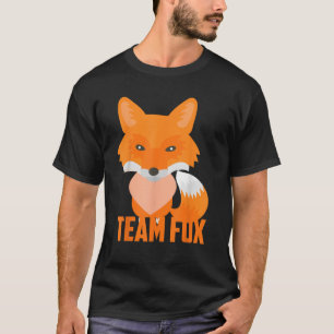 Camiseta Equipe Fox Legal Engraçado I Coração Raposa Presen