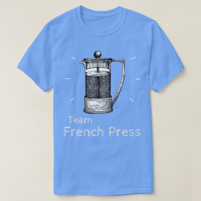 Camiseta Equipe Francesa de imprensa Café Pote café café Br (Frente do Design)