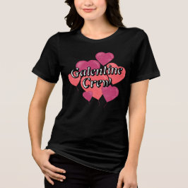 Camiseta Equipe Galentine Coração Balão Dia dos Namorados