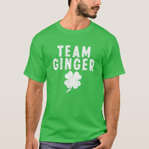 Camiseta Equipe Ginger Engraçada Rua Vermelha Bonita São 
