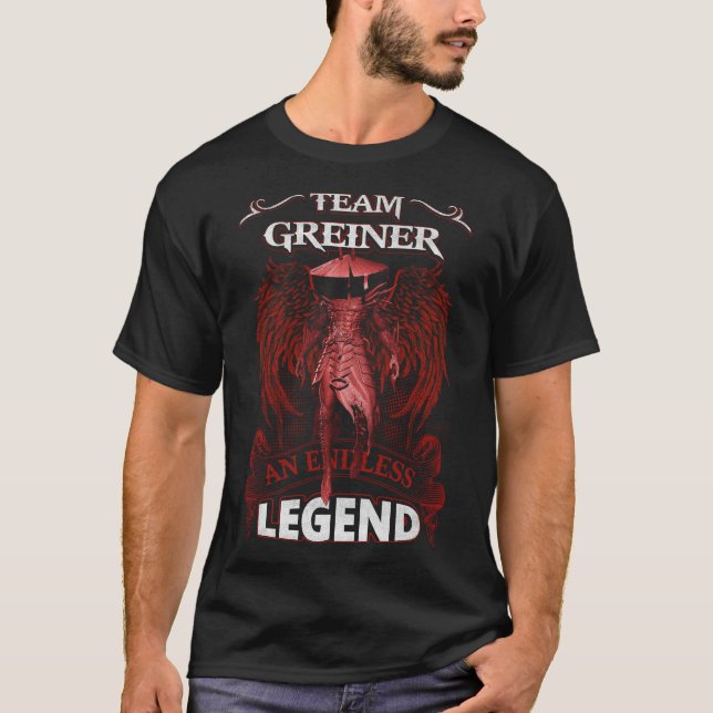 Camiseta Equipe GREINER - Uma LENDA sem Fim (Frente)