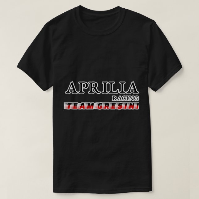 Camiseta Equipe Gresini em uma corrida de Apília (Frente do Design)