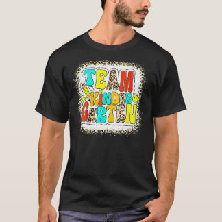 Camiseta Equipe Groovy Jardim de Infância Leopardo De Volta