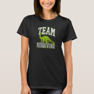 Camiseta Equipe Herbivore Brachiosaurus Pro Vegan Dinossaur