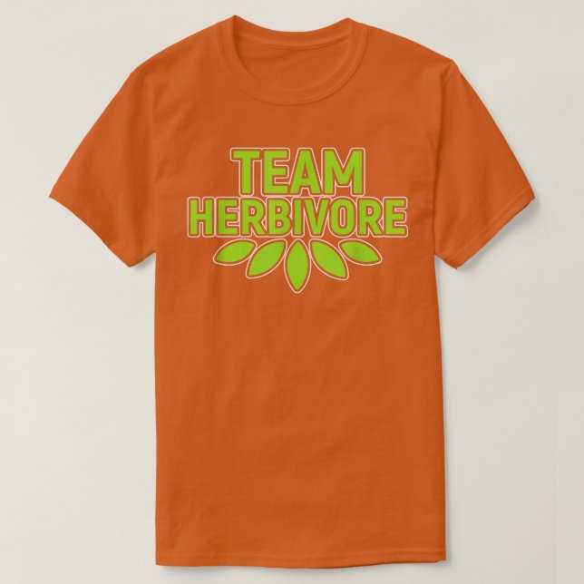 Camiseta Equipe Herbivore Proteína Vegetariana Ativismo Veg (Frente do Design)