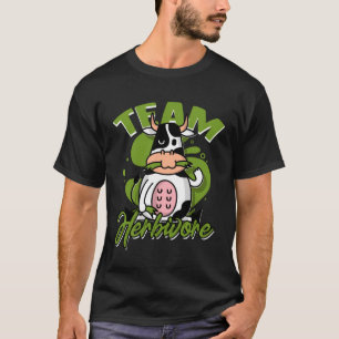 Camiseta Equipe Herbivore Vegan Vegetarian Cow